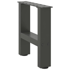 vidaXL 2 db antracit acél dohányzóasztal lábak 30×40 cm bútor