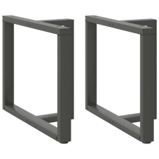 vidaXL 2 db antracit acél étkezőasztal lábak T-alakú 90x35x(72-73) cm bútor