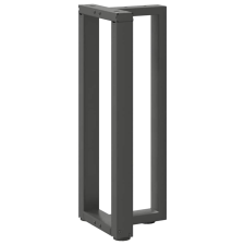 vidaXL 2 db antracit acél konzolasztal lábak T-alakú 20x28x(72-73) cm bútor