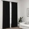 vidaXL 2 db antracit vászonhatású sötétítőfüggöny kampókkal 140 x 245 cm