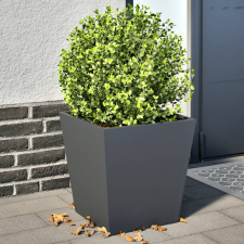 vidaXL 2 db antracitszürke acél kerti növénytartó 40 x 40 x 40 cm kerti tárolás