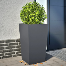vidaXL 2 db antracitszürke acél kerti növénytartó 45 x 45 x 75 cm kerti tárolás