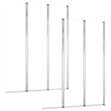 vidaXL 2 db átlátszó edzett üveg kádparaván 104 x 130 cm kád, zuhanykabin