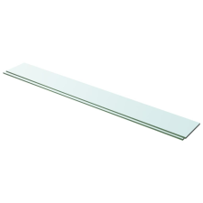 vidaXL 2 db átlátszó üveg paneles polc 100 x 12 cm bútor