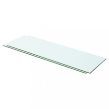 vidaXL 2 db átlátszó üveg paneles polc 60 x 15 cm bútor