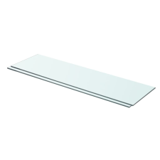 vidaXL 2 db átlátszó üveg paneles polc 70 x 20 cm bútor