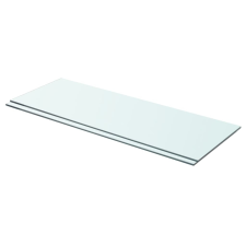 vidaXL 2 db átlátszó üveg paneles polc 70 x 25 cm bútor