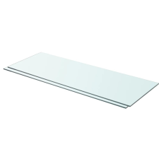 vidaXL 2 db átlátszó üveg paneles polc 80 x 30 cm bútor