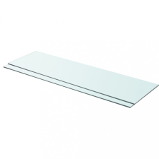 vidaXL 2 db átlátszó üveg paneles polc 90 x 25 cm bútor