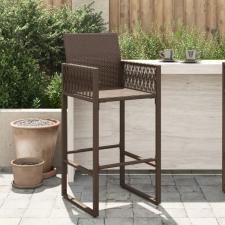 vidaXL 2 db barna polyrattan kerti bárszék kerti bútor