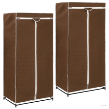 vidaXL 2 db barna ruhásszekrény 75 x 50 x 160 cm bútor