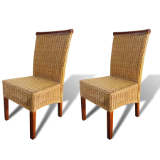 vidaXL 2 db barna természetes rattan étkezőszék (243235) bútor