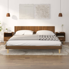 vidaXL 2 db barna tölgy színű éjjeliszekrény 40x35x47 cm bútor