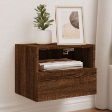 vidaXL 2 db barna tölgy színű szerelt fa fali TV-szekrény 40x30x30 cm bútor
