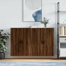 vidaXL 2 db barna tölgyszínű faliszekrény 69,5 x 34 x 90 cm bútor