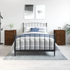 vidaXL 2 db barna tölgyszínű szerelt fa éjjeliszekrény 40x36x60 cm bútor