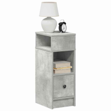 vidaXL 2 db betonszürke éjjeliszekrény fiókkal 25 x 31 x 66 cm bútor