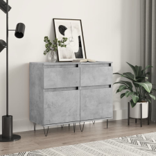 vidaXL 2 db betonszürke műfa tálalószekrény 40 x 35 x 70 cm bútor
