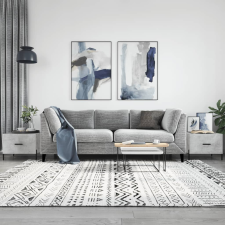 vidaXL 2 db betonszürke szerelt fa dohányzóasztal 50 x 50 x 40 cm bútor