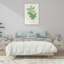 vidaXL 2 db betonszürke szerelt fa éjjeliszekrény bútor