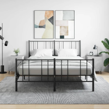 vidaXL 2 db betonszürke szerelt fa éjjeliszekrény 40 x 40 x 50 cm bútor