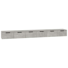 vidaXL 2 db betonszürke szerelt fa faliszekrény 102 x 30 x 20 cm bútor