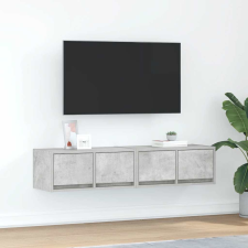 vidaXL 2 db betonszürke szerelt fa TV-szekrény 60x31x25,5 cm bútor
