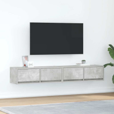 vidaXL 2 db betonszürke szerelt fa TV-szekrény 80x31x25,5 cm bútor