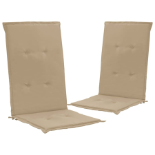 vidaXL 2 db bézs kerti székpárna 120 x 50 x 3 cm kerti dekoráció