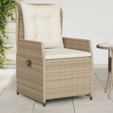 vidaXL 2 db bézs polyrattan dönthető kerti szék kerti bútor