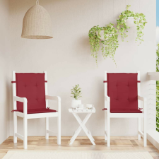 vidaXL 2 db bordó oxford szövet háttámlás székpárna 100x50x3 cm kerti bútor
