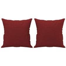 vidaXL 2 db bordó szövet díszpárna 40 x 40 cm (349477) lakástextília