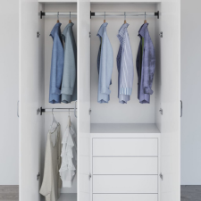 vidaXL 2 db ezüst teleszkópos gardróbsín 58-100 cm bútor