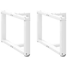 vidaXL 2 db Fehér Acél Dohányzóasztal Láb - T-alakú - 60x25x(42-43)cm bútor