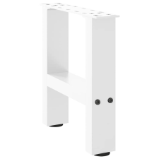 vidaXL 2 db fehér acél dohányzóasztal lábak 30×30 cm bútor