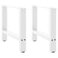 vidaXL 2 db fehér acél dohányzóasztal lábak 60x(42-43) cm bútor
