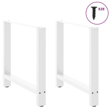 vidaXL 2 db fehér acél dohányzóasztal lábak 70x(72-73) cm bútor