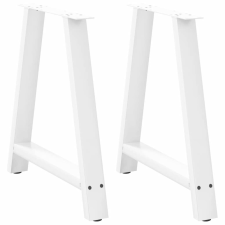 vidaXL 2 db fehér acél dohányzóasztal lábak A-alakú 70x(72-73) cm bútor