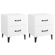 vidaXL 2 db fehér éjjeliszekrény 40 x 35 x 47,5 cm (811989) bútor