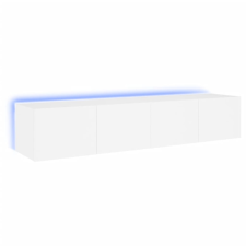 vidaXL 2 db fehér falra szerelhető TV-szekrény LED-del 60x35x31 cm (837282) bútor