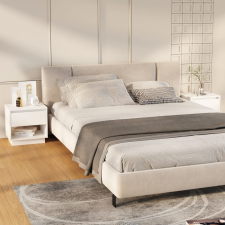 vidaXL 2 db fehér forgácslap éjjeliszekrény 45 x 34 x 44 cm bútor