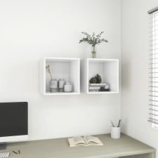 vidaXL 2 db fehér forgácslap faliszekrény 37 x 37 x 37 cm bútor