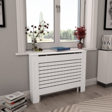 vidaXL 2 db fehér MDF radiátorburkolat 112 x 19 x 81,5 cm hűtés, fűtés szerelvény