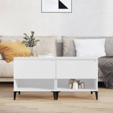 vidaXL 2 db fehér szerelt fa kisasztal 50 x 46 x 50 cm bútor