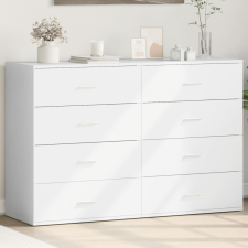 vidaXL 2 db fehér szerelt fa tálalószekrény 60 x 39 x 80 cm bútor