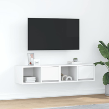 vidaXL 2 db fehér szerelt fa TV-szekrény 60x31x25,5 cm bútor