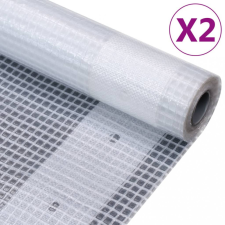 vidaXL 2 db fehér takaróponyva 260 g/m² 3 x 20 m kerti bútor