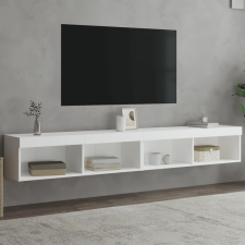 vidaXL 2 db fehér TV-szekrény LED-világítással 100x30x30 cm bútor