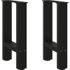 vidaXL 2 db fekete acél dohányzóasztal lábak 28x(42-43) cm (4013272 VidaXL)
