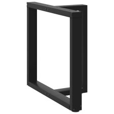 vidaXL 2 db fekete acél étkezőasztal lábak T-alakú 80x35x(72-73) cm bútor